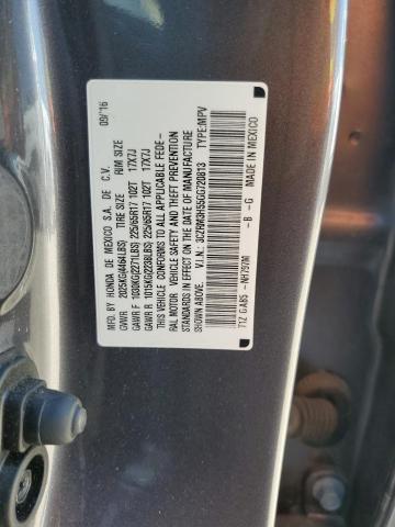 Photo 10 from auction – 2016 HONDA CR-V EX with VIN 3CZRM3H55GG720813