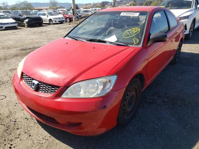 Photo 2 from auction – 2004 HONDA CIVIC with VIN 1HGEM22524L066750