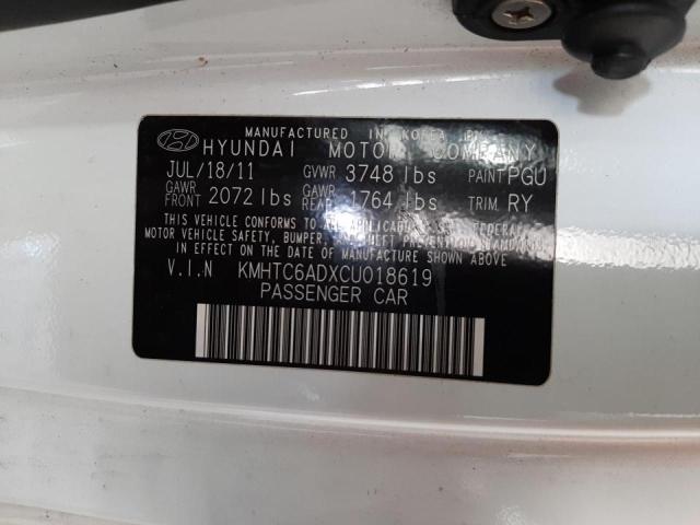 Photo 10 from auction – 2012 HYUNDAI VELOSTER with VIN KMHTC6ADXCU018619