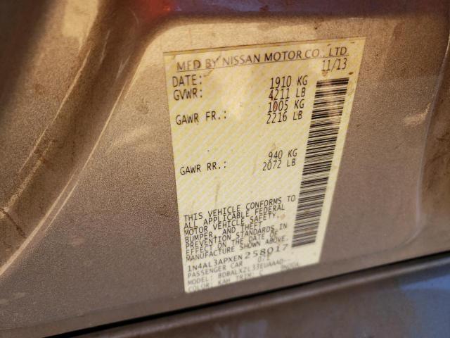 Photo 10 from auction – 2014 NISSAN ALTIMA 2.5 with VIN 1N4AL3APXEN258017