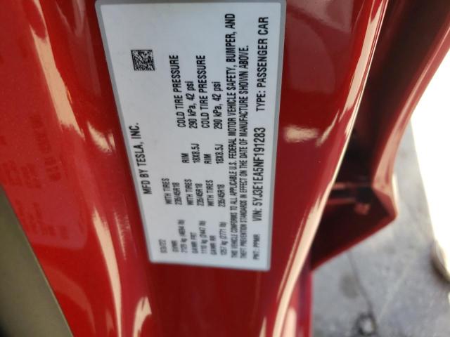 Photo 10 from auction – 2022 TESLA MODEL 3 with VIN 5YJ3E1EA5NF191283