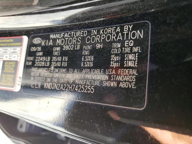 Photo 10 from auction – 2017 KIA SOUL with VIN KNDJN2A22H7425255