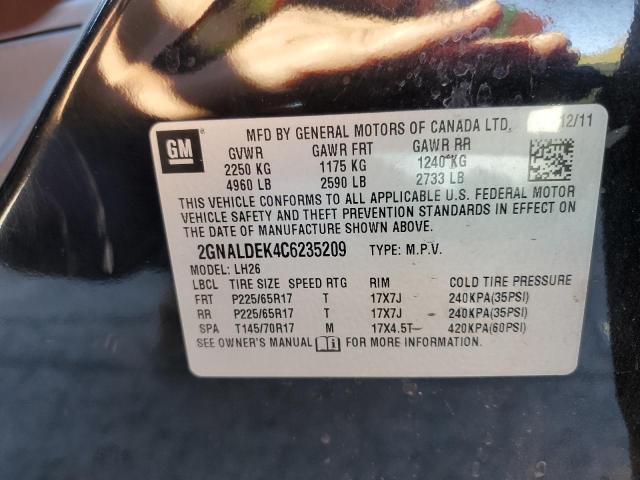 Photo 10 from auction – 2012 CHEVROLET EQUINOX LT with VIN 2GNALDEK4C6235209