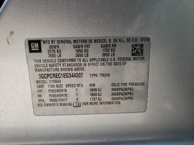 Photo 10 from auction – 2014 CHEVROLET SILVERADO with VIN 3GCPCREC1EG344307