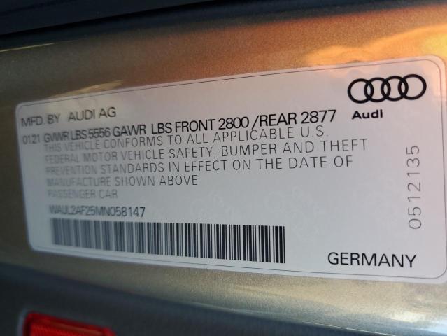 Photo 10 from auction – 2021 AUDI A6 PREMIUM with VIN WAUL2AF25MN058147