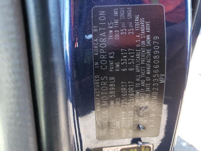 Photo 10 from auction – 2006 KIA SEDONA EX with VIN KNDMB233566089079