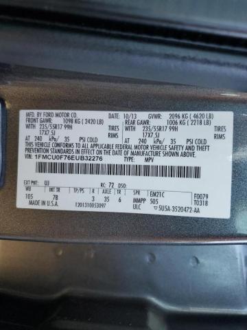 Photo 10 from auction – 2014 FORD ESCAPE S with VIN 1FMCU0F76EUB32276