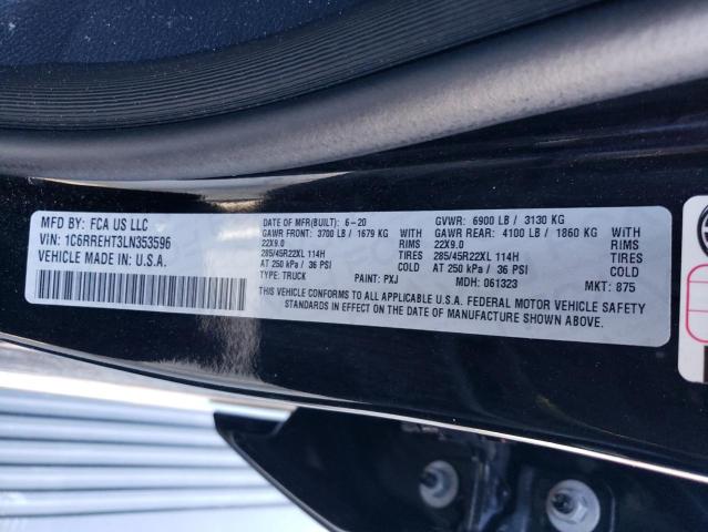 Photo 10 from auction – 2020 RAM 1500 LIMIT with VIN 1C6RREHT3LN353596