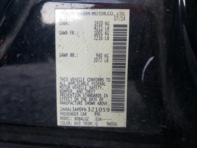 Photo 10 from auction – 2015 NISSAN ALTIMA 2.5 with VIN 1N4AL3AP0FN321059