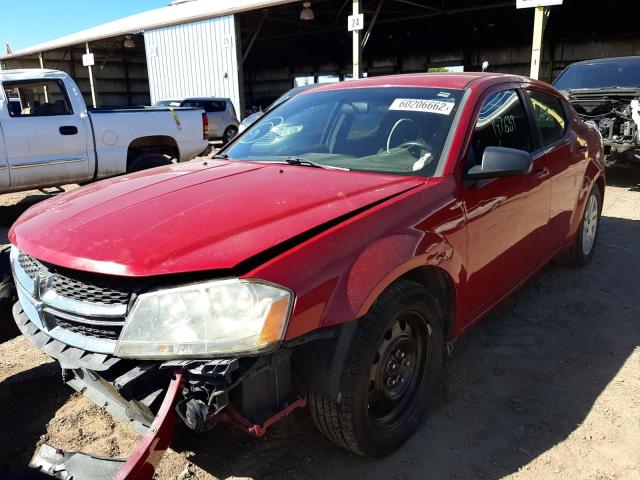 Foto 2 de la subasta – 2012 DODGE AVENGER SE con VIN 1C3CDZAB9CN165143
