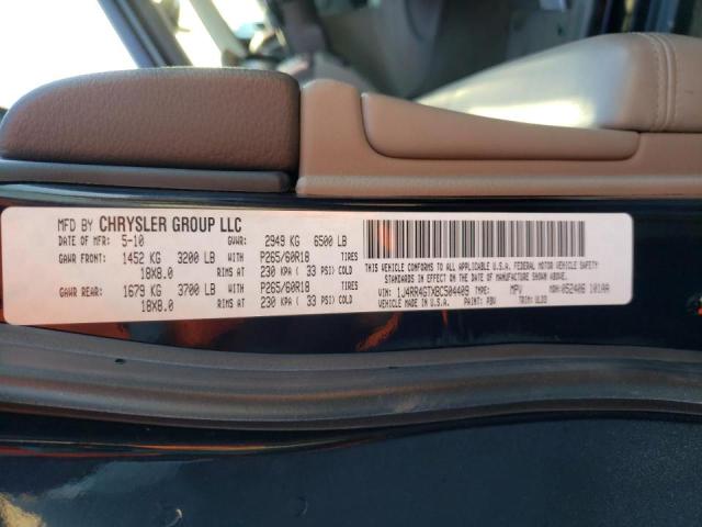 Photo 10 from auction – 2011 JEEP GRAND CHER with VIN 1J4RR4GTXBC504409
