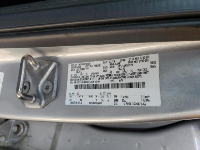 Photo 10 from auction – 2014 FORD ESCAPE TIT with VIN 1FMCU0J98EUE51784