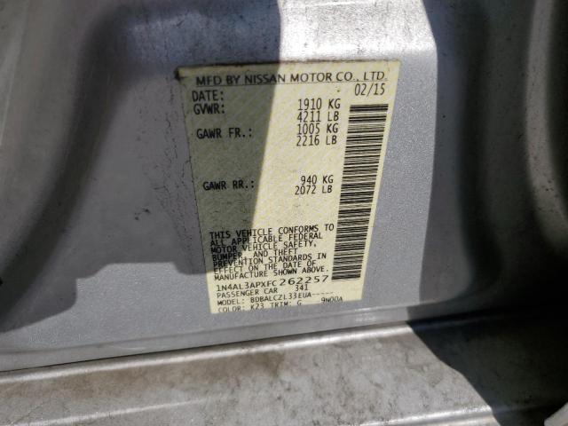 Photo 10 from auction – 2015 NISSAN ALTIMA 2.5 with VIN 1N4AL3APXFC262257
