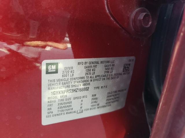 Photo 10 from auction – 2017 CADILLAC XT5 PLATIN with VIN 1GYKNFRS3HZ168802