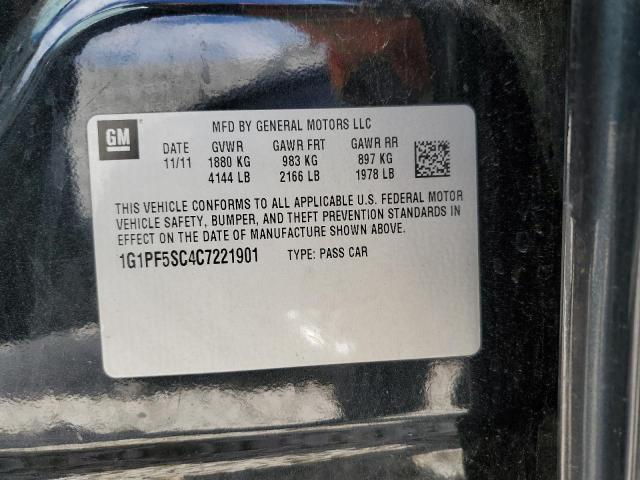 Photo 10 from auction – 2012 CHEVROLET CRUZE LT with VIN 1G1PF5SC4C7221901