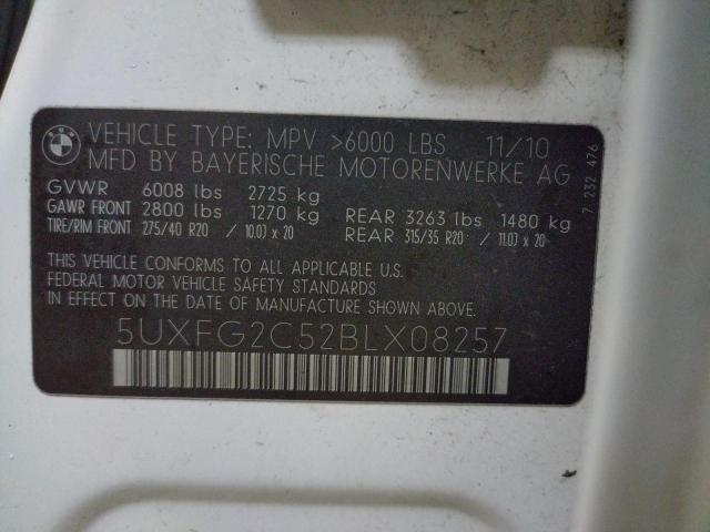 Photo 10 from auction – 2011 BMW X6 XDRIVE3 with VIN 5UXFG2C52BLX08257