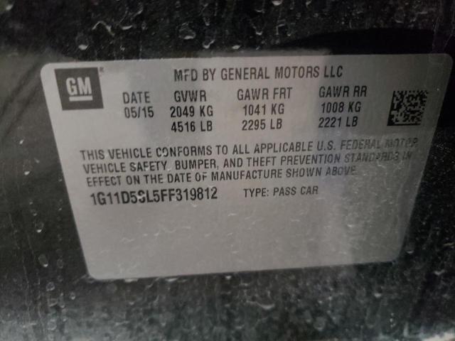 Photo 10 from auction – 2015 CHEVROLET MALIBU 2LT with VIN 1G11D5SL5FF319812