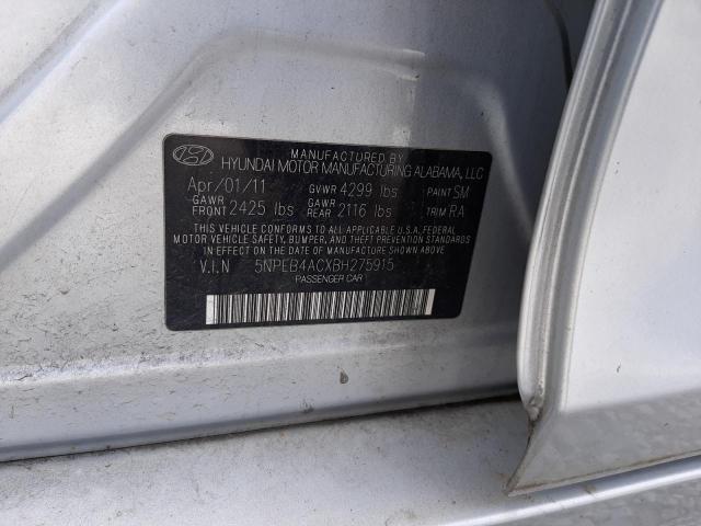 Photo 10 from auction – 2011 HYUNDAI SONATA GLS with VIN 5NPEB4ACXBH275915