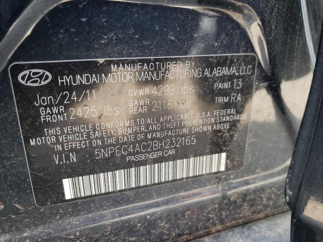 Photo 10 from auction – 2011 HYUNDAI SONATA SE with VIN 5NPEC4AC2BH232165