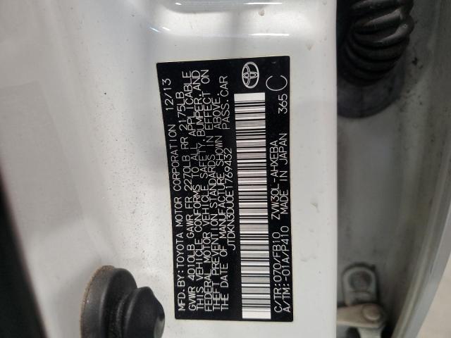 Photo 10 from auction – 2014 TOYOTA PRIUS with VIN JTDKN3DU0E1769432