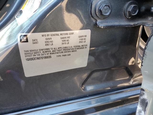 Photo 10 from auction – 2007 CADILLAC STS with VIN 1G6DC67A670186635