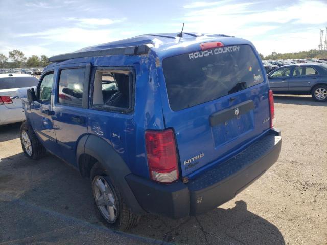 Photo 3 from auction – 2007 DODGE NITRO SXT with VIN 1D8GU28K27W598041