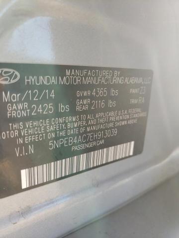 Photo 10 from auction – 2014 HYUNDAI SONATA GLS with VIN 5NPEB4AC7EH913039