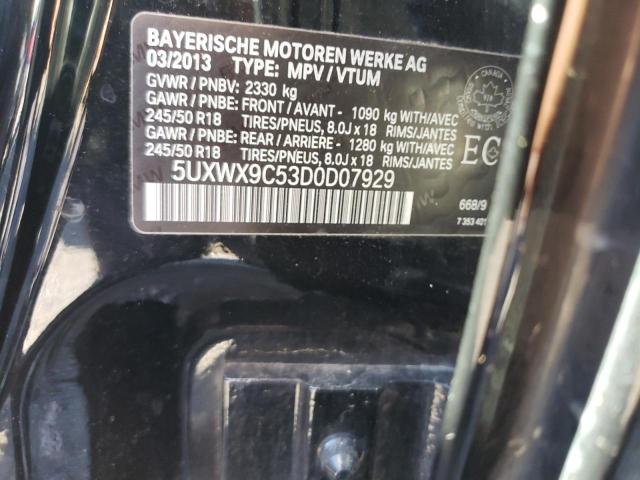 Photo 10 from auction – 2013 BMW X3 XDRIVE2 with VIN 5UXWX9C53D0D07929