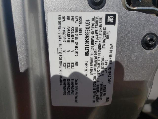 Photo 10 from auction – 2004 CADILLAC SRX with VIN 1GYDE63A340112799