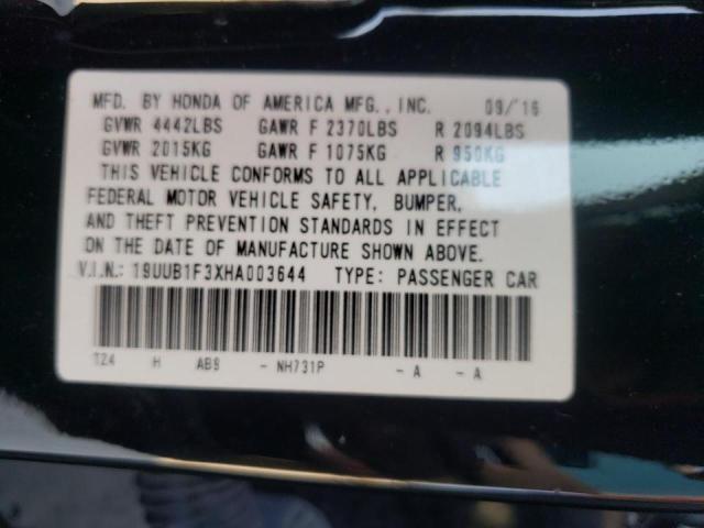 Photo 10 from auction – 2017 ACURA TLX with VIN 19UUB1F3XHA003644