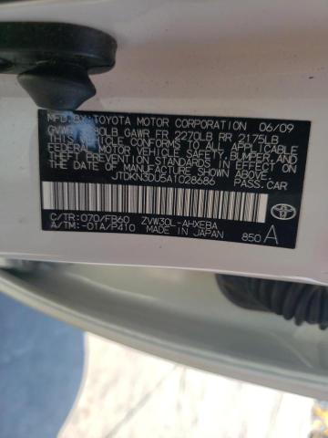 Photo 10 from auction – 2010 TOYOTA PRIUS with VIN JTDKN3DU5A1028686