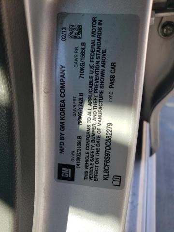 Photo 10 from auction – 2013 CHEVROLET SPARK 2LT with VIN KL8CF6S97DC582279