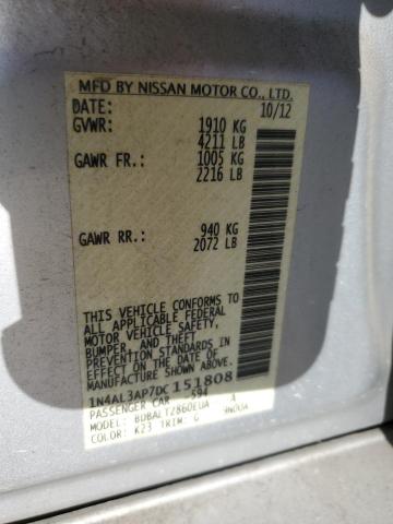 Photo 10 from auction – 2013 NISSAN ALTIMA 2.5 with VIN 1N4AL3AP7DC151808