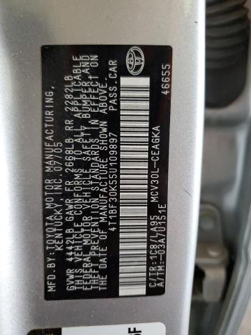 Photo 10 from auction – 2005 TOYOTA CAMRY LE with VIN 4T1BF30K55U109897