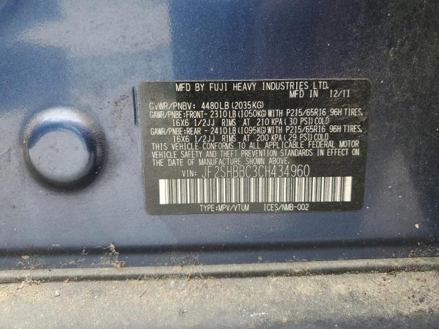 Photo 10 from auction – 2012 SUBARU FORESTER 2 with VIN JF2SHBBC3CH434960
