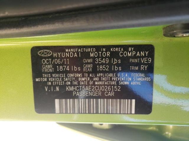 Photo 10 from auction – 2012 HYUNDAI ACCENT GLS with VIN KMHCT5AE2CU026152