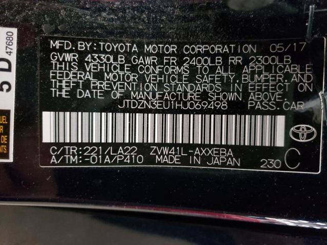 Photo 10 from auction – 2017 TOYOTA PRIUS V with VIN JTDZN3EU1HJ069498