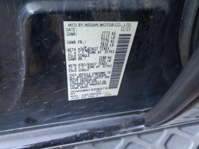 Photo 10 from auction – 2012 NISSAN PATHFINDER with VIN 5N1AR1NB8CC608079