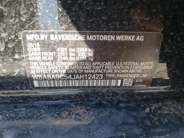 Photo 10 from auction – 2018 BMW 320 I with VIN WBA8A9C54JAH12423