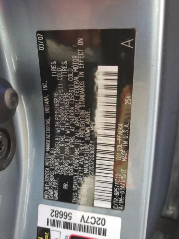 Photo 10 from auction – 2007 TOYOTA SIENNA CE with VIN 5TDZK23C07S036071
