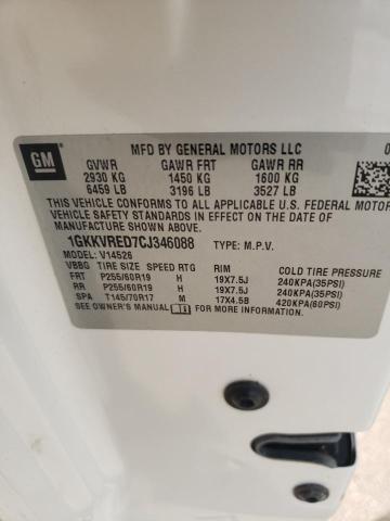 Photo 10 from auction – 2012 GMC ACADIA SLT with VIN 1GKKVRED7CJ346088