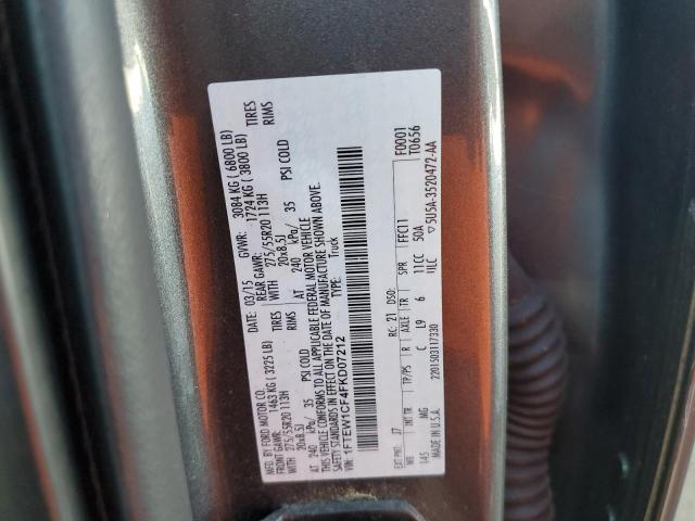 Zdjęcie 10 z aukcji – 2015 FORD F150 SUPER z VIN 1FTEW1CF4FKD07212