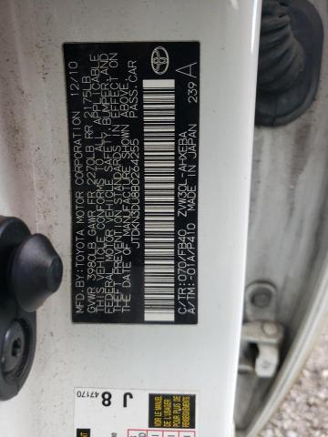 Photo 10 from auction – 2011 TOYOTA PRIUS with VIN JTDKN3DU8B0264255
