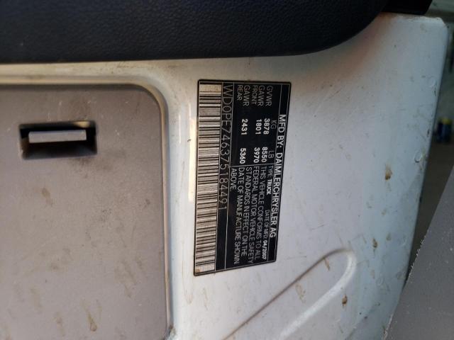 Photo 10 from auction – 2007 DODGE SPRINTER 2 with VIN WD0PE746375184491