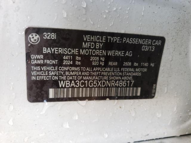 Photo 10 from auction – 2013 BMW 328 I SULE with VIN WBA3C1G5XDNR48617