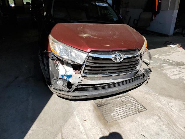Photo 9 from auction – 2014 TOYOTA HIGHLANDER with VIN 5TDJKRFH9ES010143