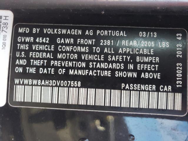 Photo 10 from auction – 2013 VOLKSWAGEN EOS KOMFOR with VIN WVWBW8AH3DV007558