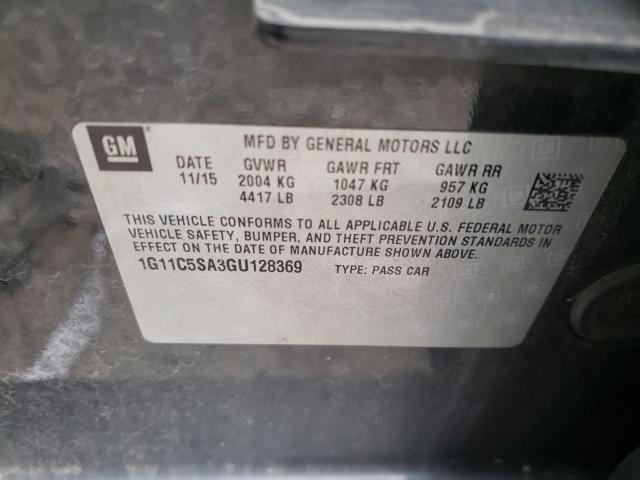 Photo 10 from auction – 2016 CHEVROLET MALIBU LIM with VIN 1G11C5SA3GU128369