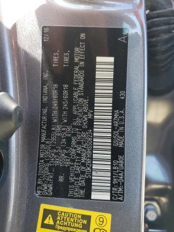 Photo 10 from auction – 2017 TOYOTA HIGHLANDER with VIN 5TDKZRFH9HS508234