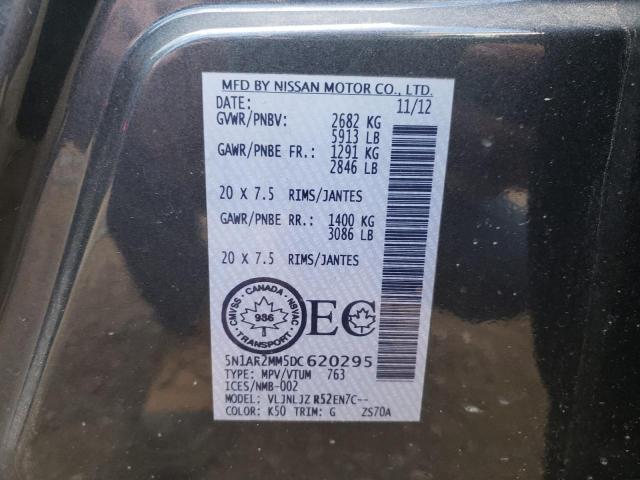 Photo 10 from auction – 2013 NISSAN PATHFINDER with VIN 5N1AR2MM5DC620295